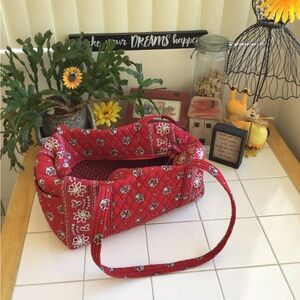 ‘Vera Bradley’ Quilted Red Bandana Duffel Bag